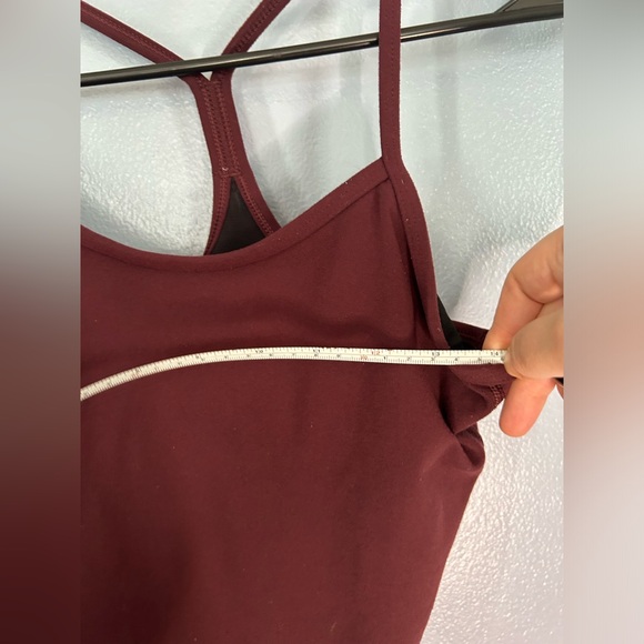 Lululemon Burgundy and red spaghetti strap tank top / 2 - Picture 3 of 4